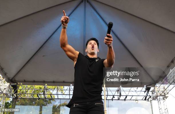 Chyno Miranda performs at I Heart Latino And Tu 94.9 At The 2018 Calle Ocho Festival on March 11, 2018 in Miami, Florida.