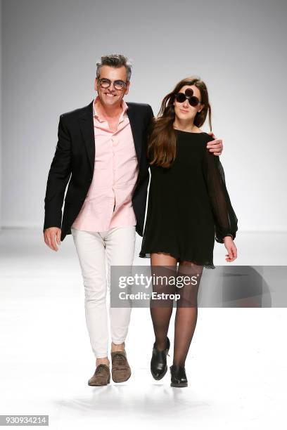 Model walks the runway during the Filipe Faisca show as part of the Lisboa Fashion Week ‘Moda Lisboa’ 2018 on March 11, 2018 in Lisbon, Portugal.