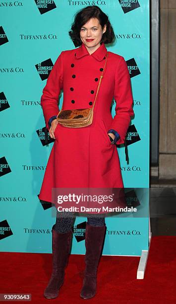 Jasmine Guinness attends the VIP opening of Skate at Somerset House hosted by Tiffany and Co at Somerset House on November 16, 2009 in London,...