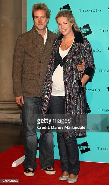 Ben Fogle and his pregnant wife Marina attends the VIP opening of Skate at Somerset House hosted by Tiffany and Co at Somerset House on November 16,...