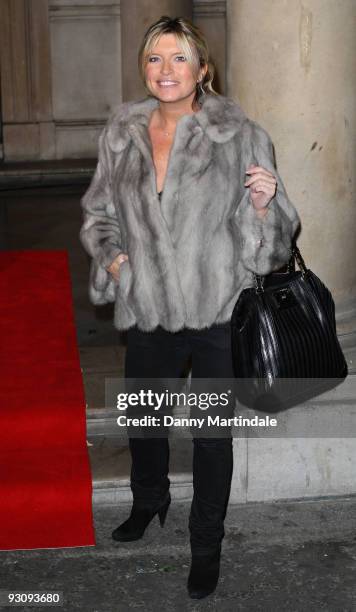 Tina Hobley attends the VIP opening of Skate at Somerset House hosted by Tiffany and Co at Somerset House on November 16, 2009 in London, England.