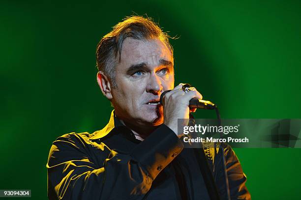 Singer Morrissey performs live at the Tempodrom on November 16, 2009 in Berlin, Germany.