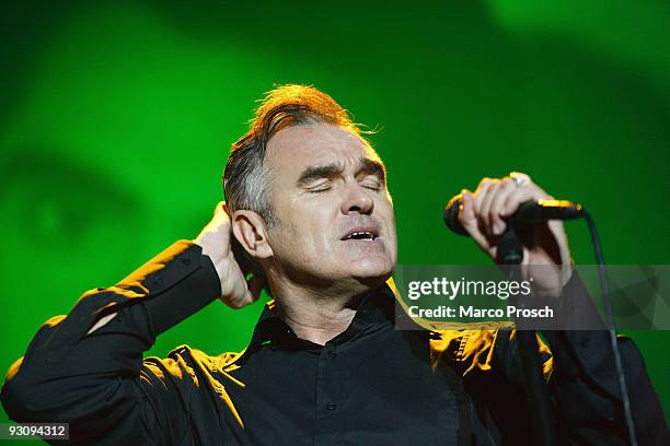 Singer Morrissey performs live at the Tempodrom on November 16, 2009 in Berlin, Germany.