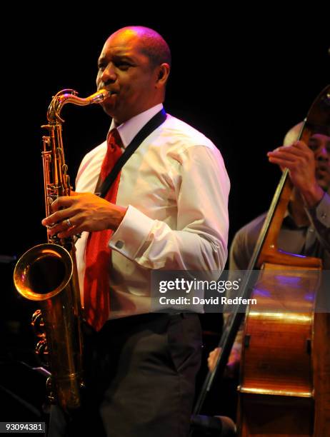 Branford Marsalis performs on stage at the QEH as part of the London Jazz Festival on November 16, 2009 in London, England.