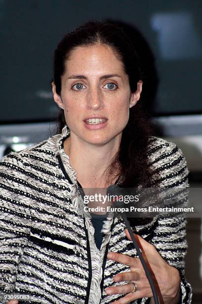 Adriana Carolina Herrera attends a news conference to present the new edition of 'Rake New Future' on November 16, 2009 in Madrid, Spain.