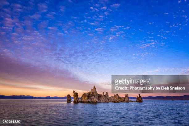 mono lake twilight lee vining california - mono lake stock pictures, royalty-free photos & images