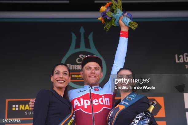 Podium / Marcel Kittel of Germany Celebration / during the 53rd Tirreno-Adriatico 2018, Stage 6 a 153km stage from Numana to Fano on March 12, 2018...