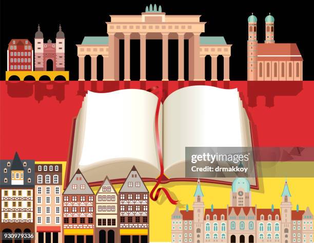 germany symbols - stuttgart stock illustrations