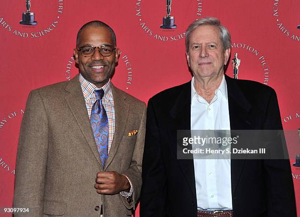 New York Event Director Patrick Harrison and Actor Michael Murphy attend a screening of "Manhattan" hosted by The Academy of Motion Picture Arts and...