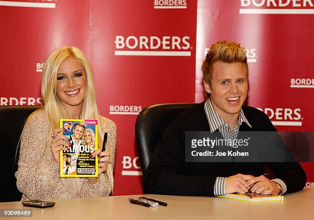 Heidi Montag and Spencer Pratt promotes "How to be Famous" at Borders Books & Music, Columbus Circle on November 16, 2009 in New York City.