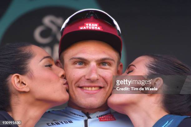 Podium / Marcel Kittel of Germany Celebration / during the 53rd Tirreno-Adriatico 2018, Stage 6 a 153km stage from Numana to Fano on March 12, 2018...