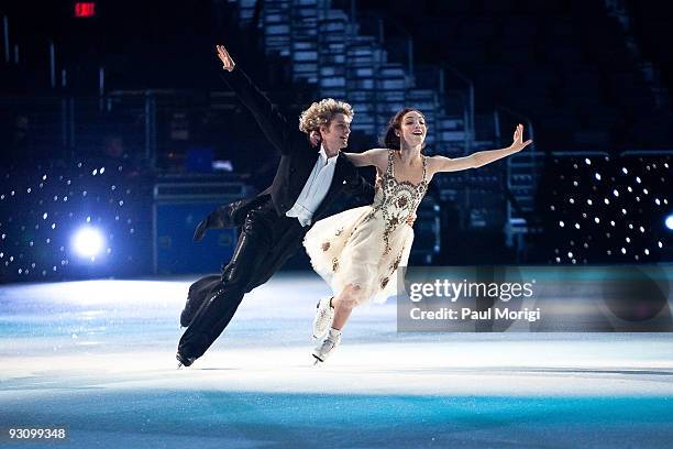 Charlie White and Meryl Davis at the "Kaleidoscope" rehearsal presented by sanofi-aventis US airing nationally on Thanksgiving Day on FOX at Verizon...