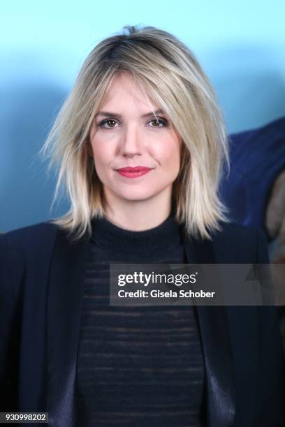 Laurence Arne attends the 'Die Sch'tis in Paris' photo call at Hotel Bayerischer Hof on March 12, 2018 in Munich, Germany.