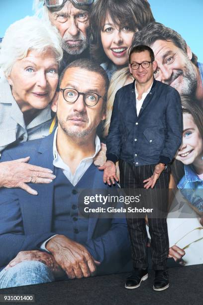 Dany Boon attends the 'Die Sch'tis in Paris' photo call at Hotel Bayerischer Hof on March 12, 2018 in Munich, Germany.