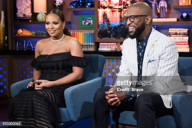 Pictured : Eva Marcille and Rickey Smiley --