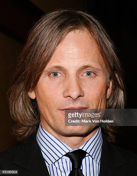 Actor Viggo Mortensen attends the New York premiere of Dimension Films' "The Road" at Clearview Chelsea Cinemas on November 16, 2009 in New York City.