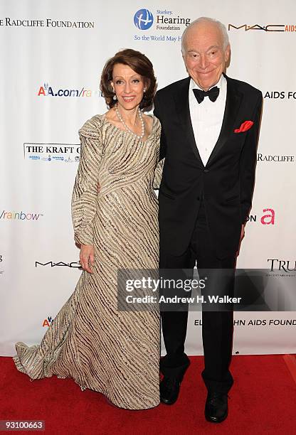 Senior Corporate Vice President of the Estee Lauder Companies Evelyn Lauder and Chairman of the Board of Estee Lauder Companies Leonard Lauder attend...