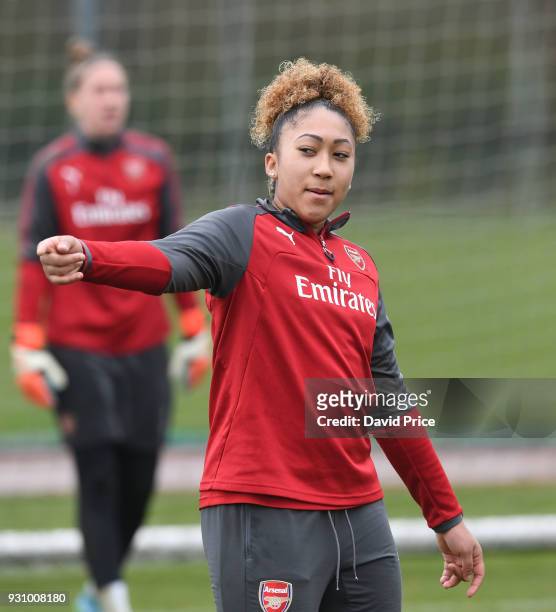 Lauren James of Arsenal during an Arsenal Women Training Session at London Colney on March 12, 2018 in St Albans, England.