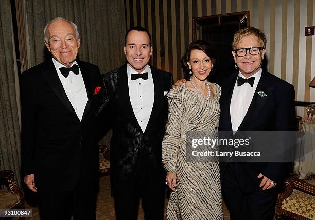 Chairman of the Board of Estee Lauder Companies Leonard Lauder, David Furnish, Senior Corporate Vice President of the Estee Lauder Companies Evelyn...