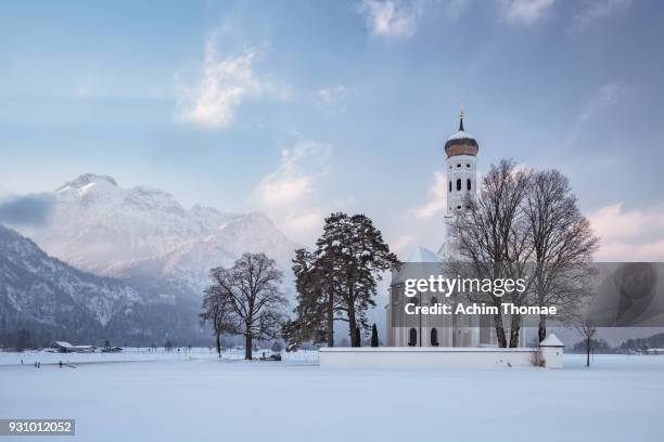 st. coloman church, bavaria, germany, europe - ammersee stock pictures, royalty-free photos & images