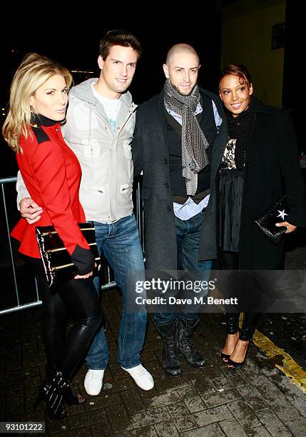 Hofit Golan, Stephen Bowman, Brian Friedman and guest arrive at the launch party for the NOKIA X6 where Rihanna will showcase new material from her...