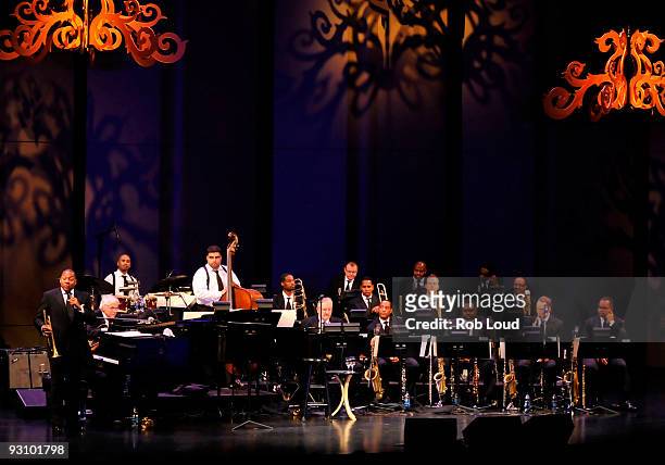 Wynton Marsalis performs at the 2009 Jazz at Lincoln Center Fall Gala: A Celebration of the Music of Frank Sinatra at the Frederick P. Rose Hall at...