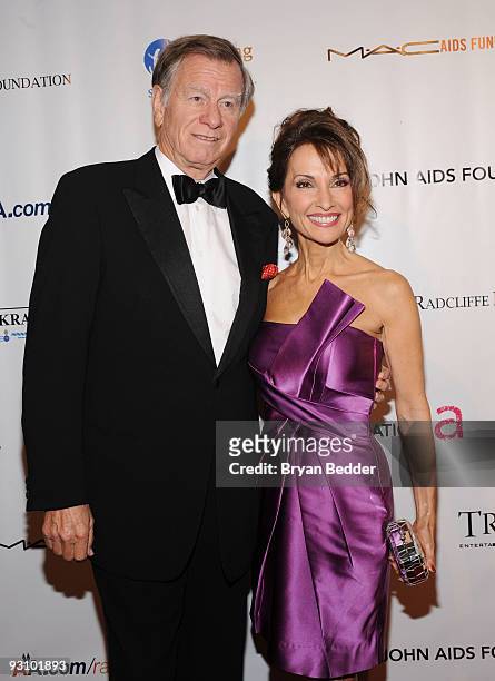 Actress Susan Lucci and producer Helmut Huber attend the 8th Annual Elton John AIDS Foundation�s "An Enduring Vision" benefit at Cipriani, Wall...