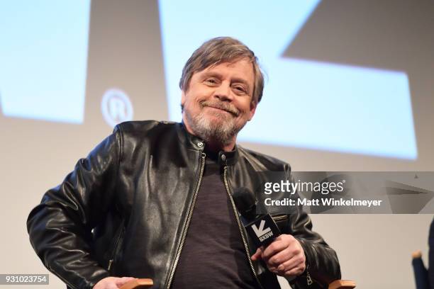 Mark Hamill attends the "The Director and The Jedi" Premiere 2018 SXSW Conference and Festivals at Paramount Theatre on March 12, 2018 in Austin,...