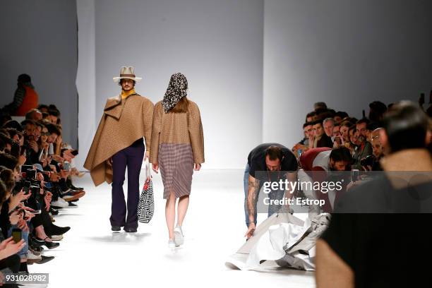 Atmosphere during the Dino Alves show as part of the Lisboa Fashion Week ‘Moda Lisboa’ 2018 on March 11, 2018 in Lisbon, Portugal.