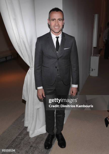 Designer Thom Browne attends The CFDA/Vogue Fashion Fund Awards at Skylight Studio on November 16, 2009 in New York City.