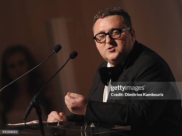 Designer Alber Elbaz attends The CFDA/Vogue Fashion Fund Awards at Skylight Studio on November 16, 2009 in New York City.