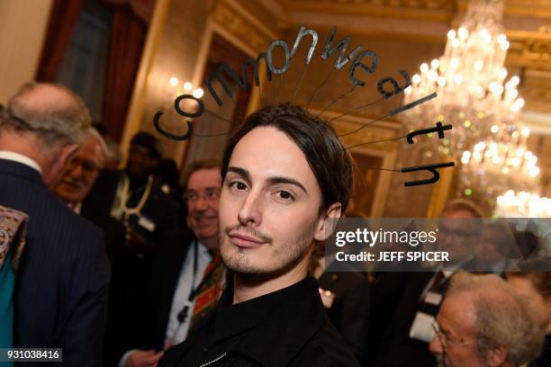 Daniel Hatton of the Commonwealth Fashion Council attends the 2018 Commonwealth Day reception at Marlborough House on March 12, 2018 in London. The...