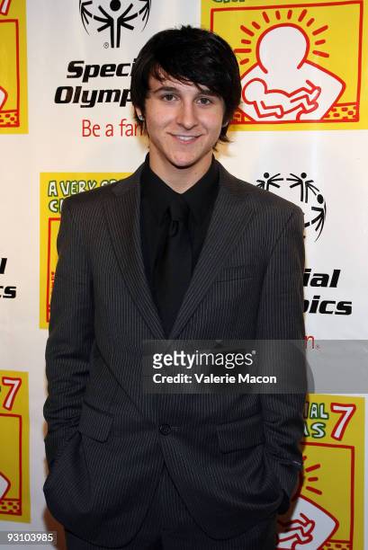 Actor/musician Mitchel Musso arrives at A Very Special Christmas Party at the Shrivers' on November 16, 2009 in Santa Monica, California.