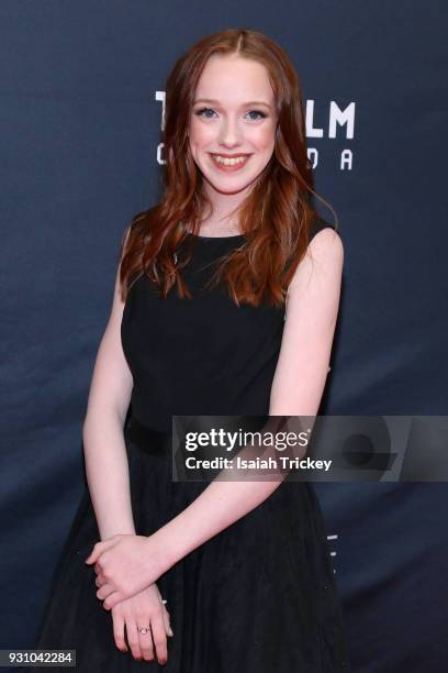 Amybeth McNulty arrives at the 2018 Canadian Screen Awards at the Sony Centre for the Performing Arts on March 11, 2018 in Toronto, Canada.