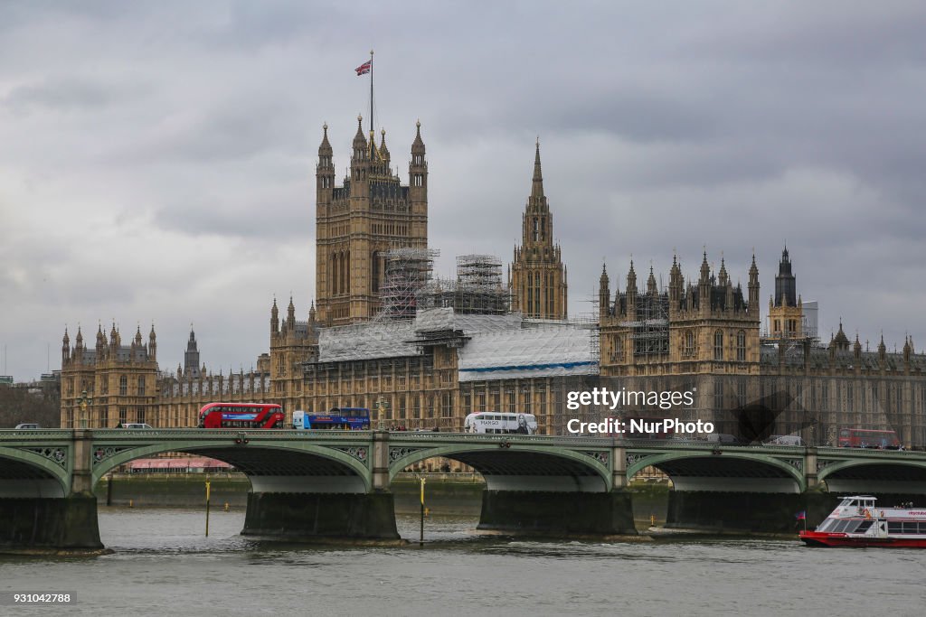 Palace of Westminster in London