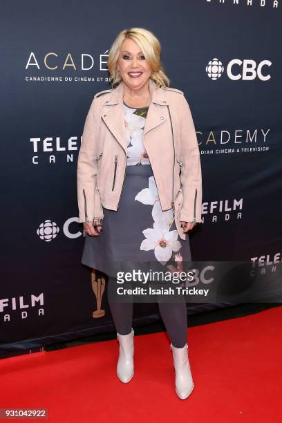 Jann Arden arrives at the 2018 Canadian Screen Awards at the Sony Centre for the Performing Arts on March 11, 2018 in Toronto, Canada.