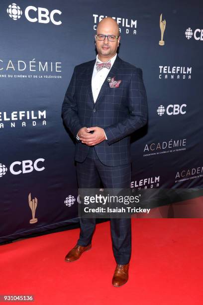 Ali Hassan arrives at the 2018 Canadian Screen Awards at the Sony Centre for the Performing Arts on March 11, 2018 in Toronto, Canada.
