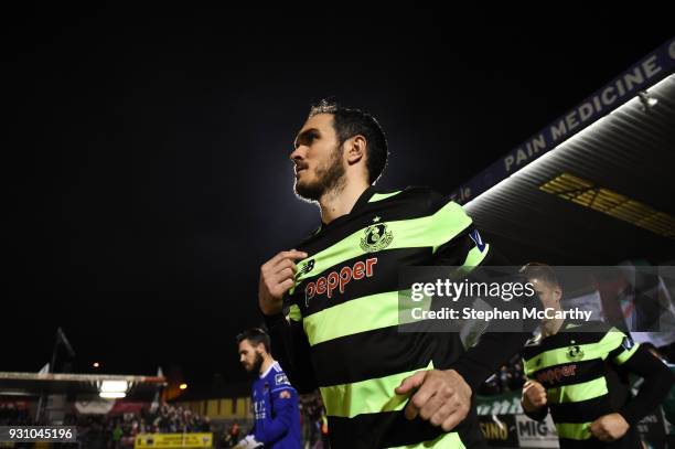 Cork , Ireland - 12 March 2018; Joey O'Brien of Shamrock Rovers runs out to make his club debut prior to the SSE Airtricity League Premier Division...