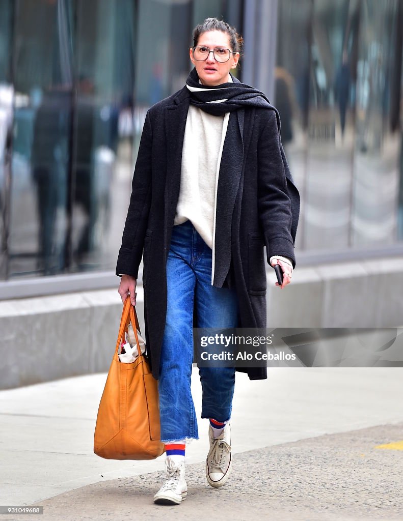 Celebrity Sightings in New York City - March 12, 2018