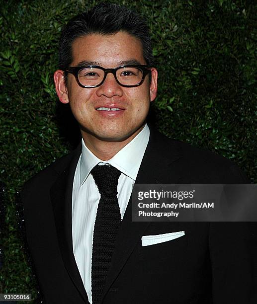 Fashion designer Peter Som poses for a photo at the CFDA/Vogue Fashion Fund Awards at Skylight Studio on November 16, 2009 in New York City.