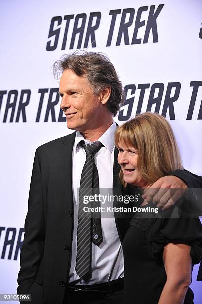 Bruce Greenwood and wife Susan Devlin arrive for Paramount Home Entertainment's "Star Trek" DVD Release Party at the Griffith Observatory on November...