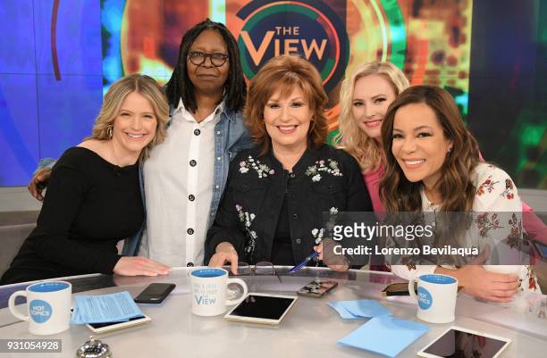 The View" co-host Sara Haines returns from maternity leave Monday, March 12, 2018. "The View" airs Monday-Friday on the Walt Disney Television via...