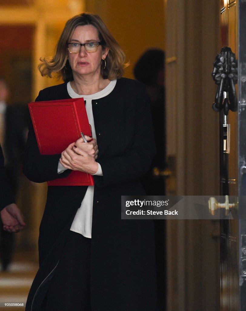 Amber Rudd Daughter Home Secretary Amber Rudd Leaves Downing Street after a National ...