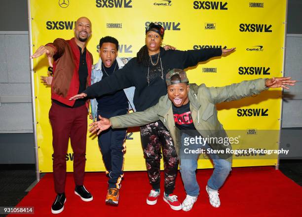 Common, Jacob Latimore, Lena Waithe and Jason Mitchell attend Featured Session: The Chi during SXSW at Austin Convention Center on March 12, 2018 in...