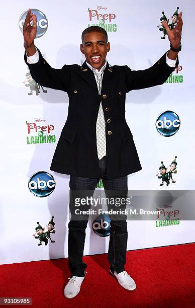 Actor Brandon Mychal Smith attends the "Prep & Landing" film premiere at The El Capitan Theatre on November 16, 2009 in Hollywood, California.
