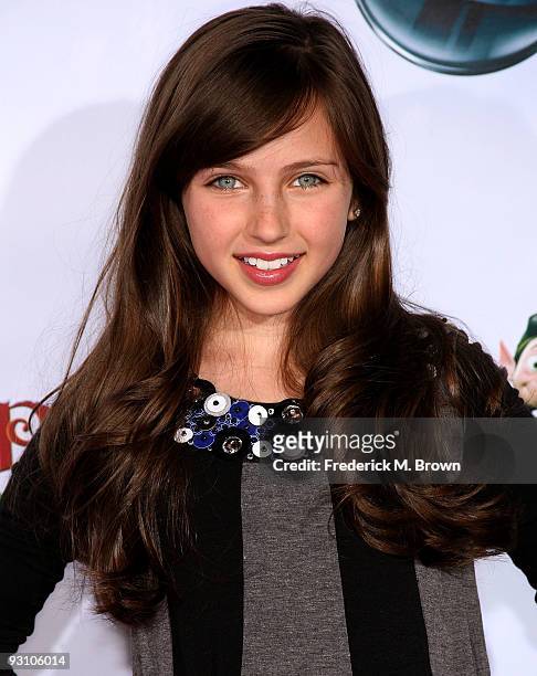 Actress Ryan Newman attends the "Prep & Landing" film premiere at The El Capitan Theatre on November 16, 2009 in Hollywood, California.