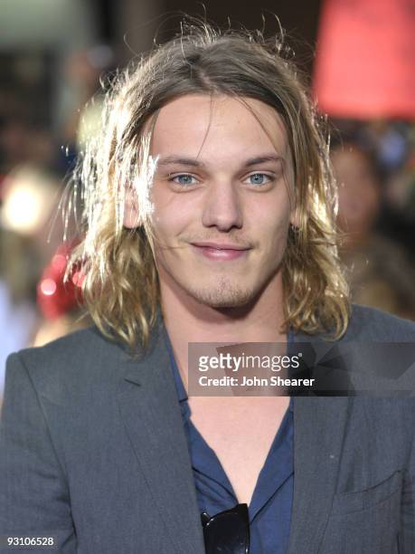 Jamie Campbell Bower arrives at "The Twilight Saga: New Moon" premiere held at the Mann Village Theatre on November 16, 2009 in Westwood, California.