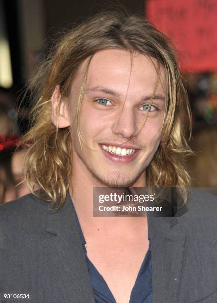 Jamie Campbell Bower arrives at "The Twilight Saga: New Moon" premiere held at the Mann Village Theatre on November 16, 2009 in Westwood, California.