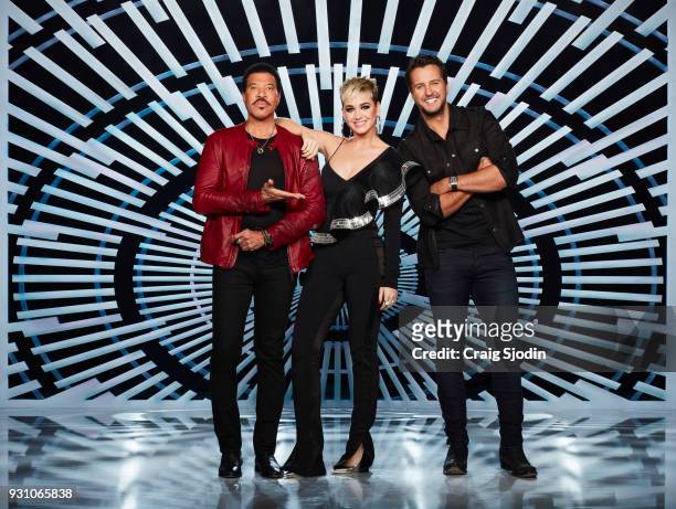 Walt Disney Television via Getty Images's "American Idol" judges Lionel Richie, Katy Perry and Luke Bryan.