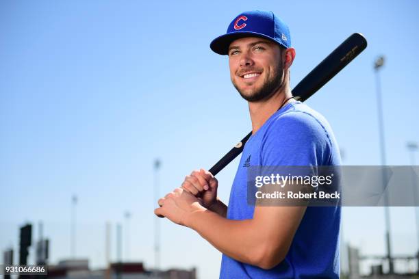 Season Preview: Portrait of Chicago Cubs Kris Bryant posing during spring training photo shoot at Sloan Park. Mesa, AZ 3/10/2017 CREDIT: Robert Beck